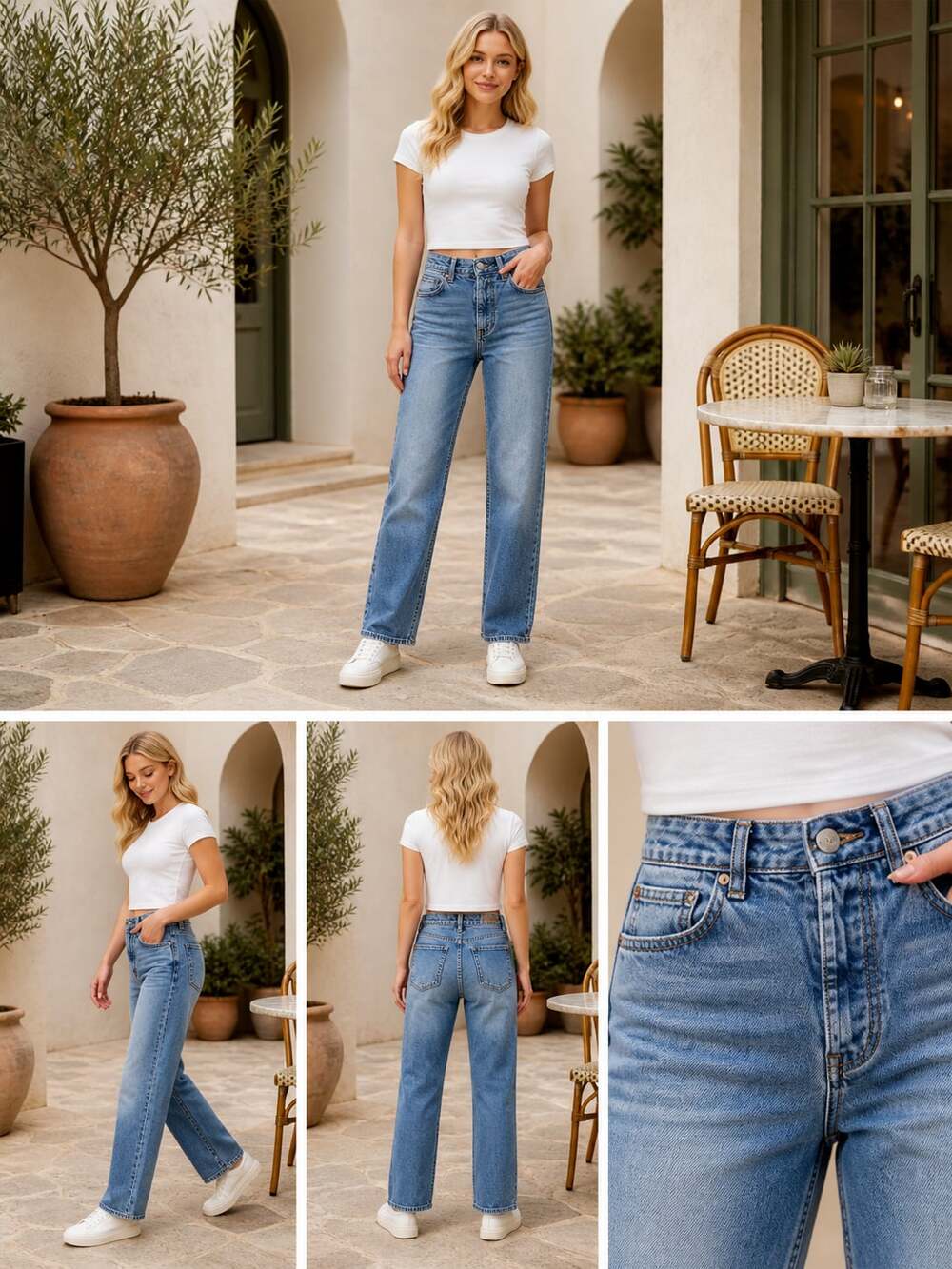 American Eagle 90s Boyfriend Button Fly Jeans Size 2 Light Wash Denim